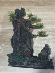 Traditional Chinese Rock Landscape Fish Tank Decoration Zen Style, Suitable For Home Desktop Aquarium