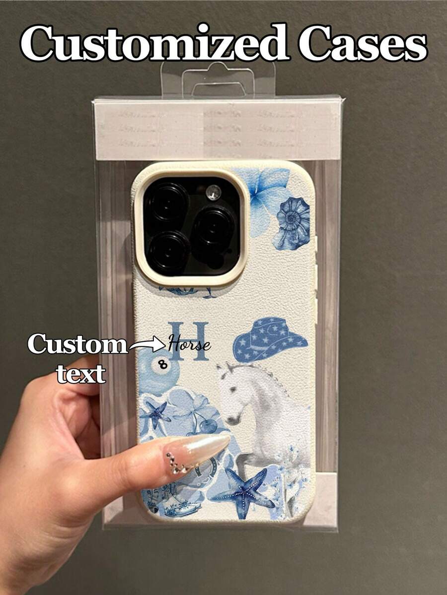 Futrola za telefon sa dizajnom  konja, kompatibilna sa 17 Pro Max/17 Air/16E/16 Pro Max/15/14 Plus/13/12/11, S24/20 Ultra/A52S/A31 A21S/A13/A05S, Note 13 Pro Plus/Note 10/Note 12C/Note 13C,