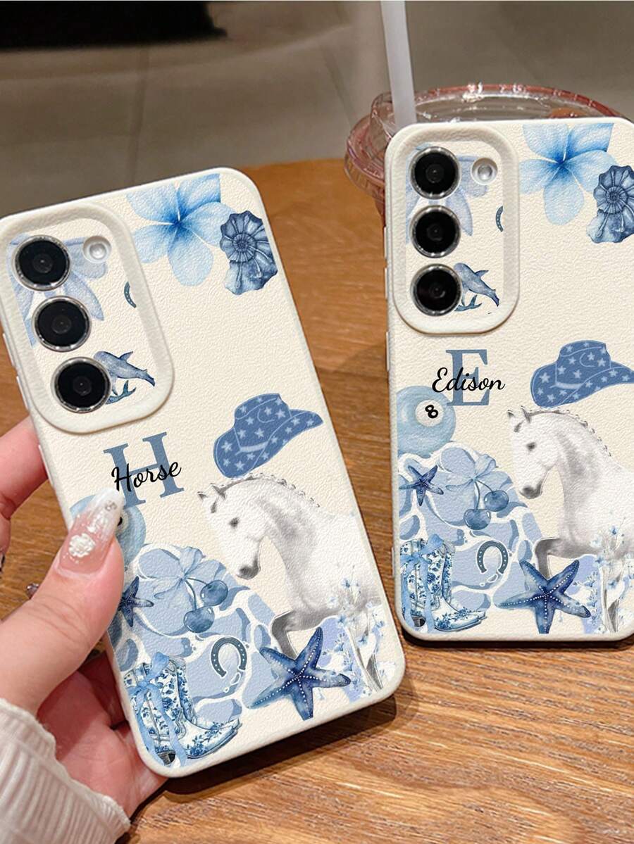 Futrola za telefon sa dizajnom  konja, kompatibilna sa 17 Pro Max/17 Air/16E/16 Pro Max/15/14 Plus/13/12/11, S24/20 Ultra/A52S/A31 A21S/A13/A05S, Note 13 Pro Plus/Note 10/Note 12C/Note 13C,