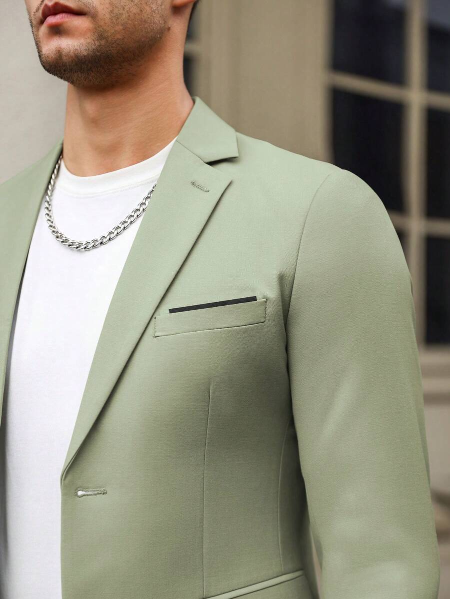Muški formalni komolet od dva dela sa sako i pantalonama u jednoj boji, slim fit