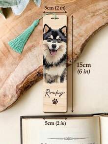 Customized Pet Portrait Bookmark, Personalized Cat And Dog Photo Bookmark, Personalized Dog Memorial Gift, Pet Lover Gift, Unique Gift For Book Lovers And Readers
