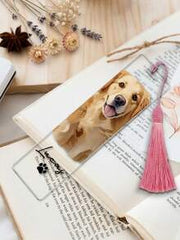 Customized Pet Portrait Bookmark, Personalized Cat And Dog Photo Bookmark, Personalized Dog Memorial Gift, Pet Lover Gift, Unique Gift For Book Lovers And Readers