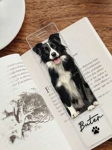 Customized Pet Portrait Bookmark, Personalized Cat And Dog Photo Bookmark, Personalized Dog Memorial Gift, Pet Lover Gift, Unique Gift For Book Lovers And Readers