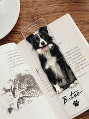 Customized Pet Portrait Bookmark, Personalized Cat And Dog Photo Bookmark, Personalized Dog Memorial Gift, Pet Lover Gift, Unique Gift For Book Lovers And Readers