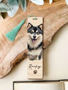 Customized Pet Portrait Bookmark, Personalized Cat And Dog Photo Bookmark, Personalized Dog Memorial Gift, Pet Lover Gift, Unique Gift For Book Lovers And Readers