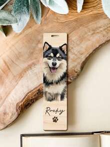 Customized Pet Portrait Bookmark, Personalized Cat And Dog Photo Bookmark, Personalized Dog Memorial Gift, Pet Lover Gift, Unique Gift For Book Lovers And Readers