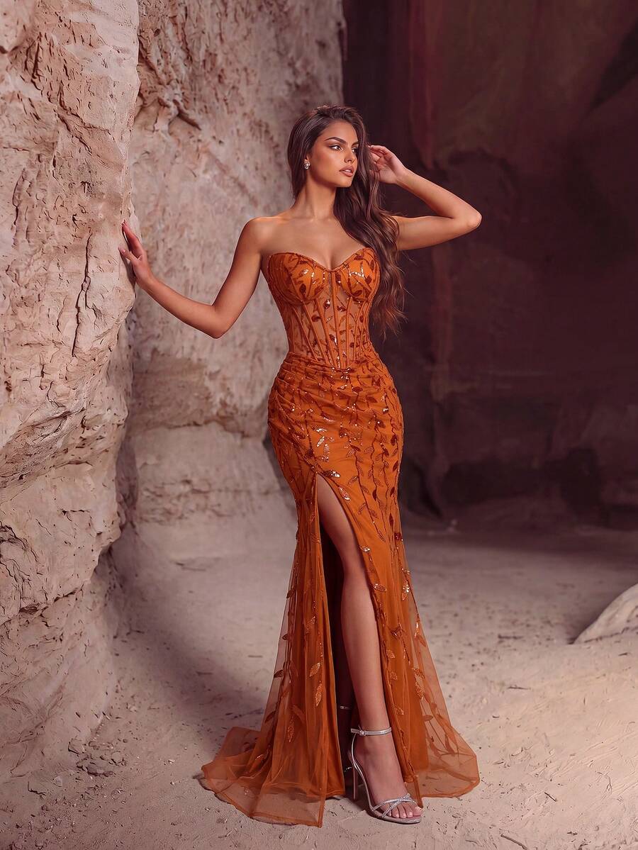 Elegantna haljina  sa V-izrezom