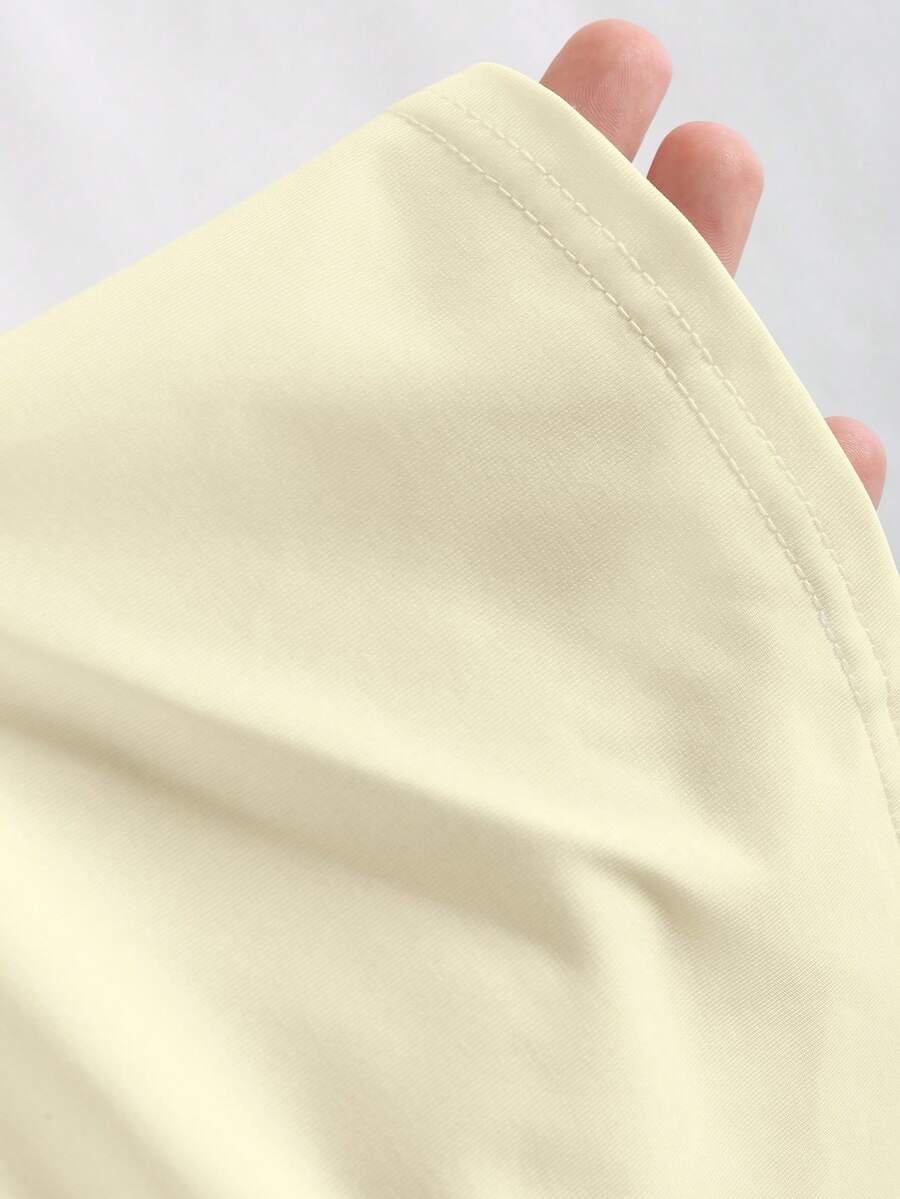 Sweetra Ženska Letnja Majica – Kvadratni Izrez, Nabran Slim Fit Casual Top