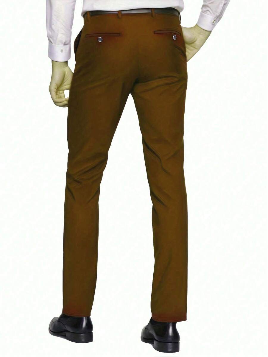 Muški set od 3 dela u jednoj boji, slim fit, rastegljiv, uključuje sako, prsluk i pantalone