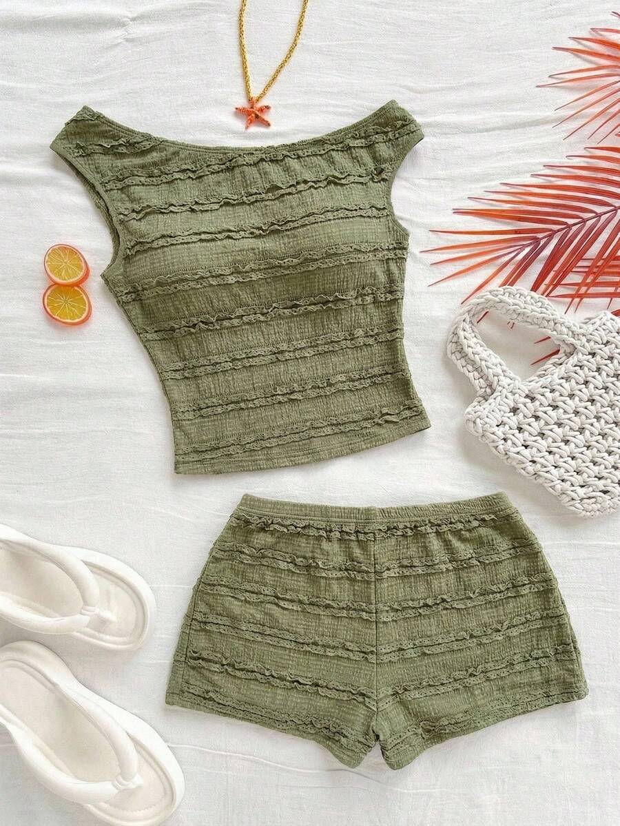 Ženski Letnji Casual Pleteni Set od 2 dela
