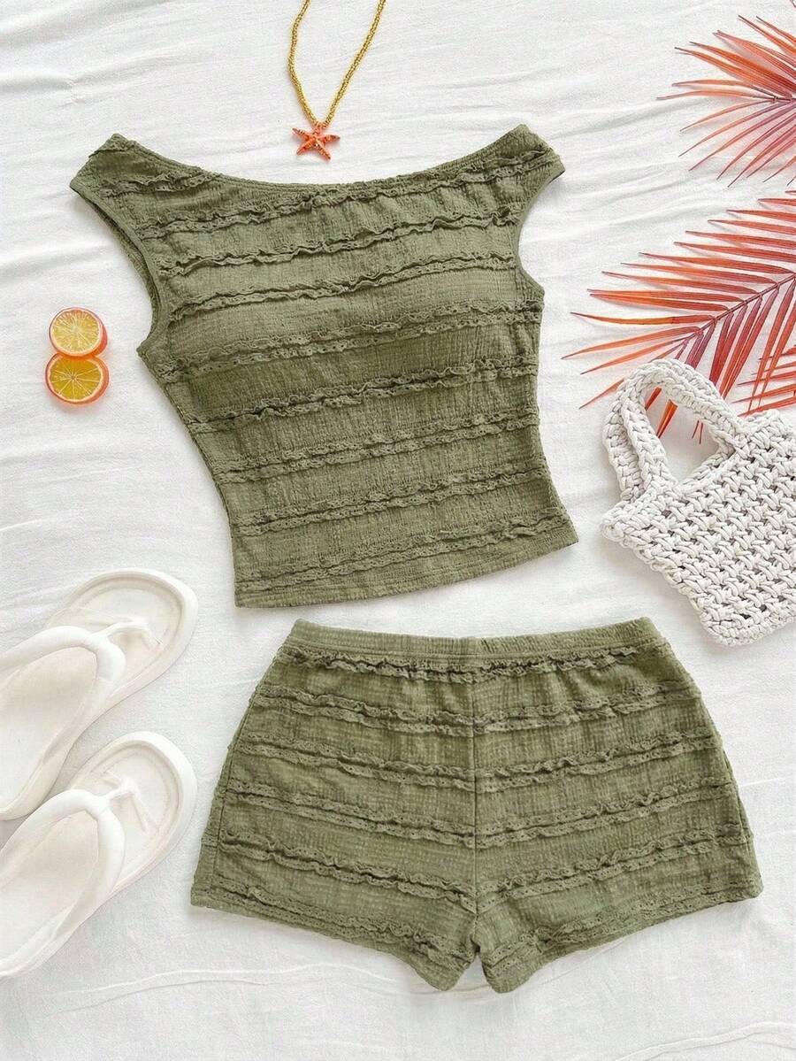 Ženski Letnji Casual Pleteni Set od 2 dela