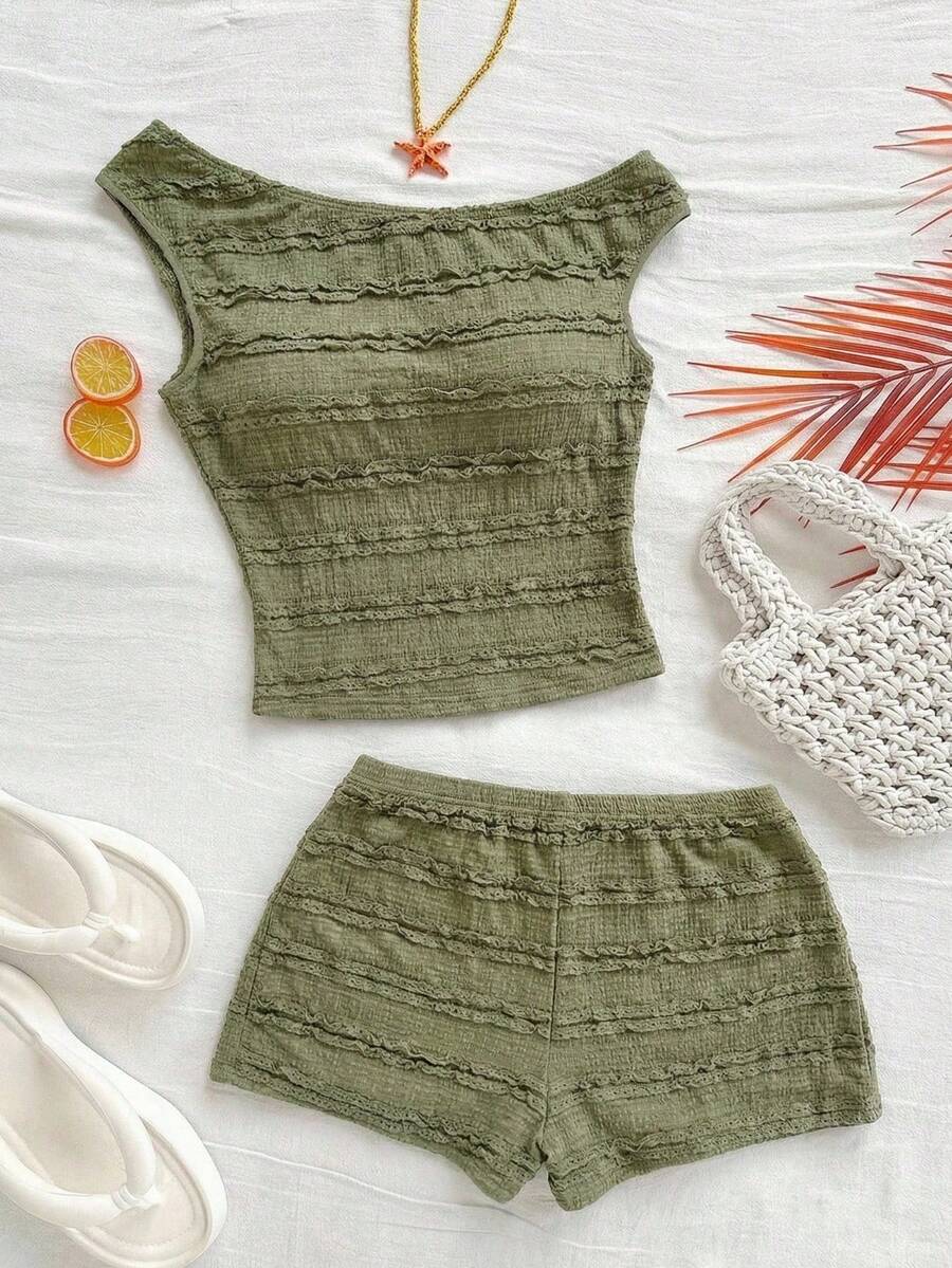 Ženski Letnji Casual Pleteni Set od 2 dela