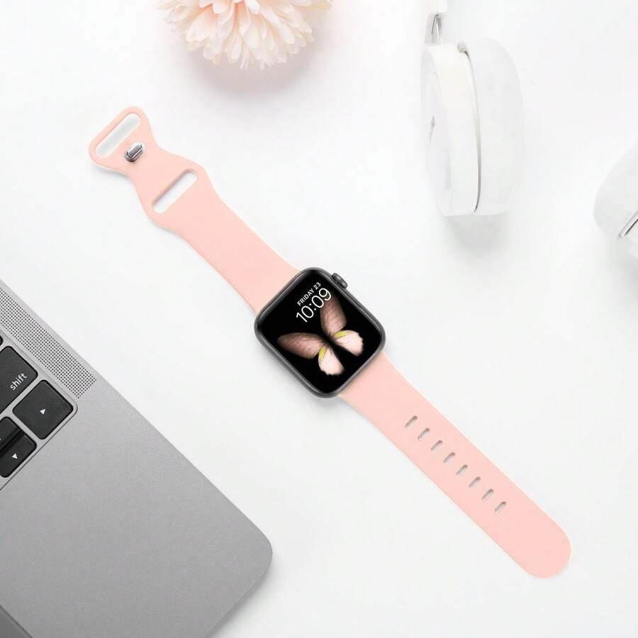 Unisex modni ležerni kaiš za sat od silikona , kompatibilan sa Apple Watch 38mm 40mm 41mm 45mm 46mm 44mm 49mm