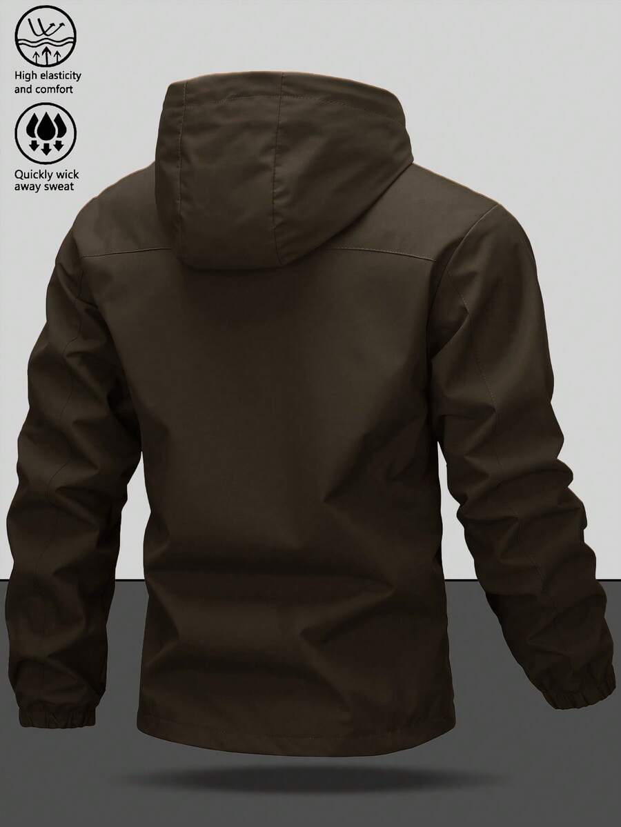 Muška softshell vetrovka sa kapuljačom i pertlama