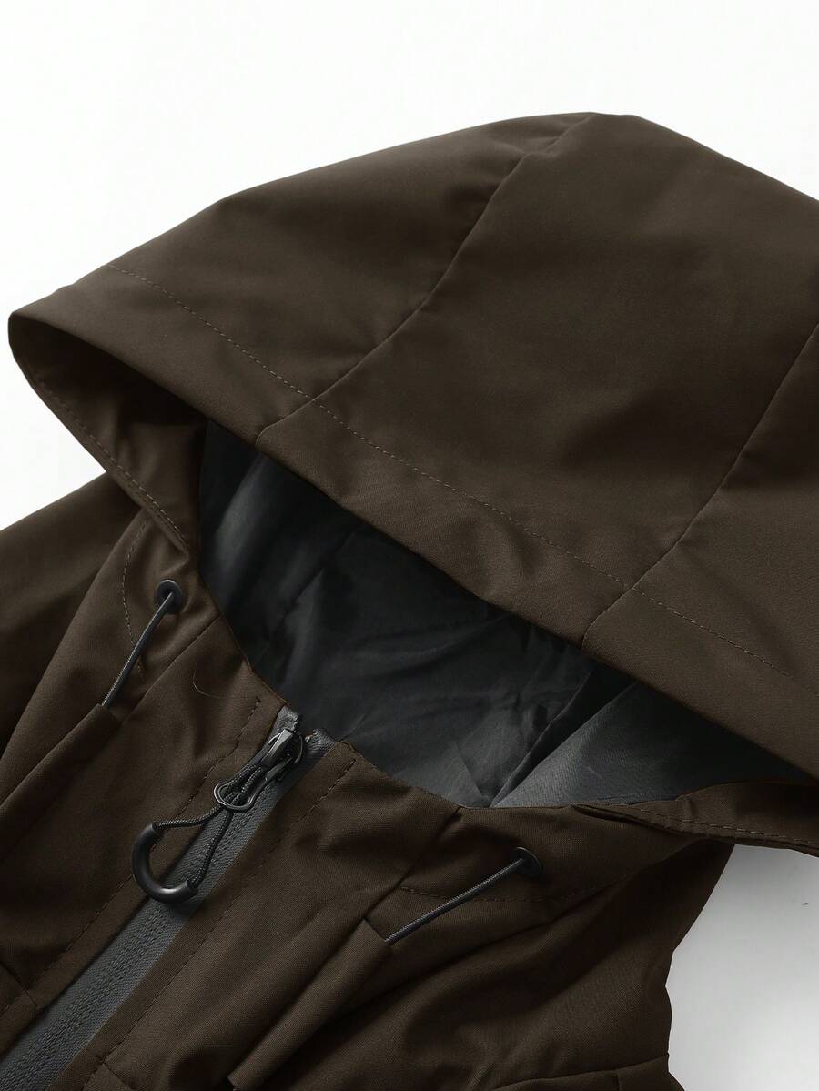 Muška softshell vetrovka sa kapuljačom i pertlama