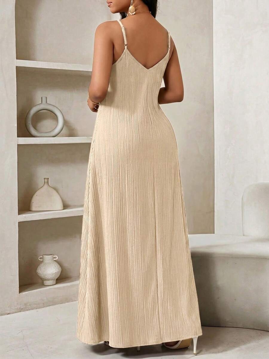 Lady Haljina sa tankim kaiš-bretelama i printom sa šljokicama, plus size