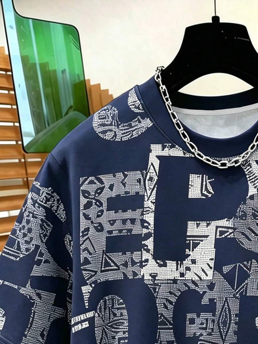 Muška ležerna majica kratkih rukava sa printom