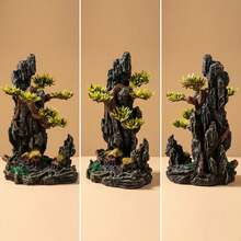 Traditional Chinese Rock Landscape Fish Tank Decoration Zen Style, Suitable For Home Desktop Aquarium