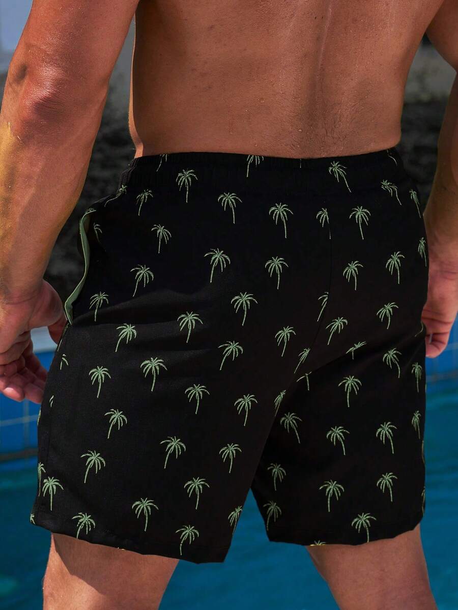 Muški šorts za plažu  sa printom palmi