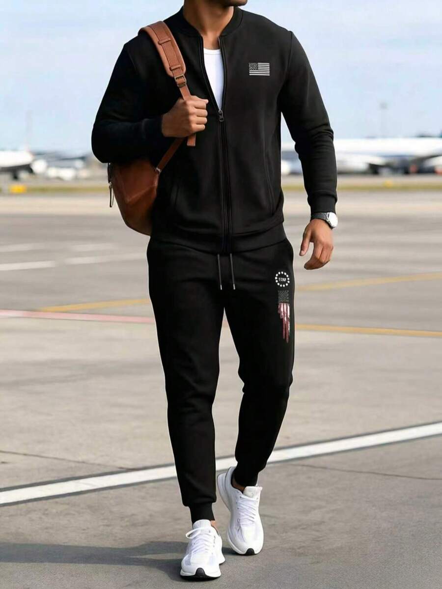 Muški lagani široki ležerni sportski set