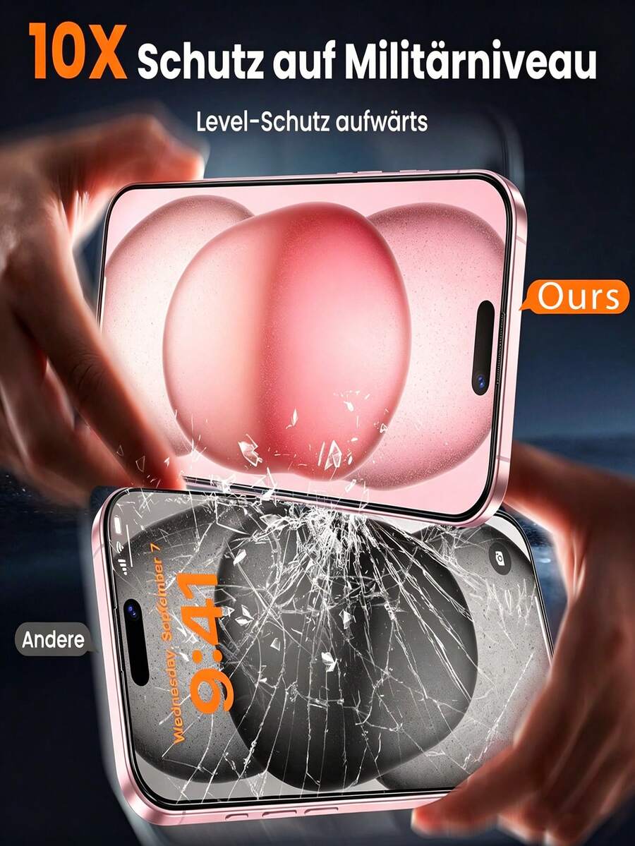 Pakovanje od 3 ultra izdržljiva HD kaljena stakla za zaštitu celog ekrana, kompatibilna sa iPhone 18 Pro/18 Pro Max/17/17Pro/17Air/17Pro Max, 16/16Pro/16Plus/16Pro Max, 15/15Plus/15Pro/15Pro Max, 14/14Plus/14Pro/14Pro Max/13/13Pro/13Pro Max/12/11/11Pro/11