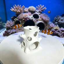 1PC White Tree Stump Fish Tank Hideout, Aquarium Landscape Decoration Fish & Shrimp Breeding Hiding Cave, Realistic Driftwood Resin Ornament, & Odorless, For Fish, Creative Tree Hollow Design With Multiple Openings For Easy Access, Provides Security And Reduces Stress For Ornamental Fish, Suitable For Small Tropical Fish, Betta, Parrot Fish, Creates Natural Environment, Combines Aquarium Beautification And Practicality