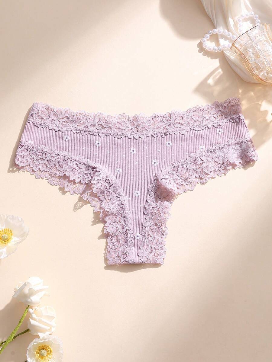 5 kom ženskih seksi čipkastih bešavnih gaćica, meke, udobne i prozračne