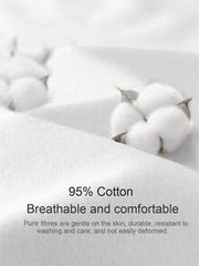 Tseoso Cotton Padded Casual Minimalist Versatile All-Match Bra-Free Backless Round Neck White T-Shirt For Women, Summer Vacation Outfit