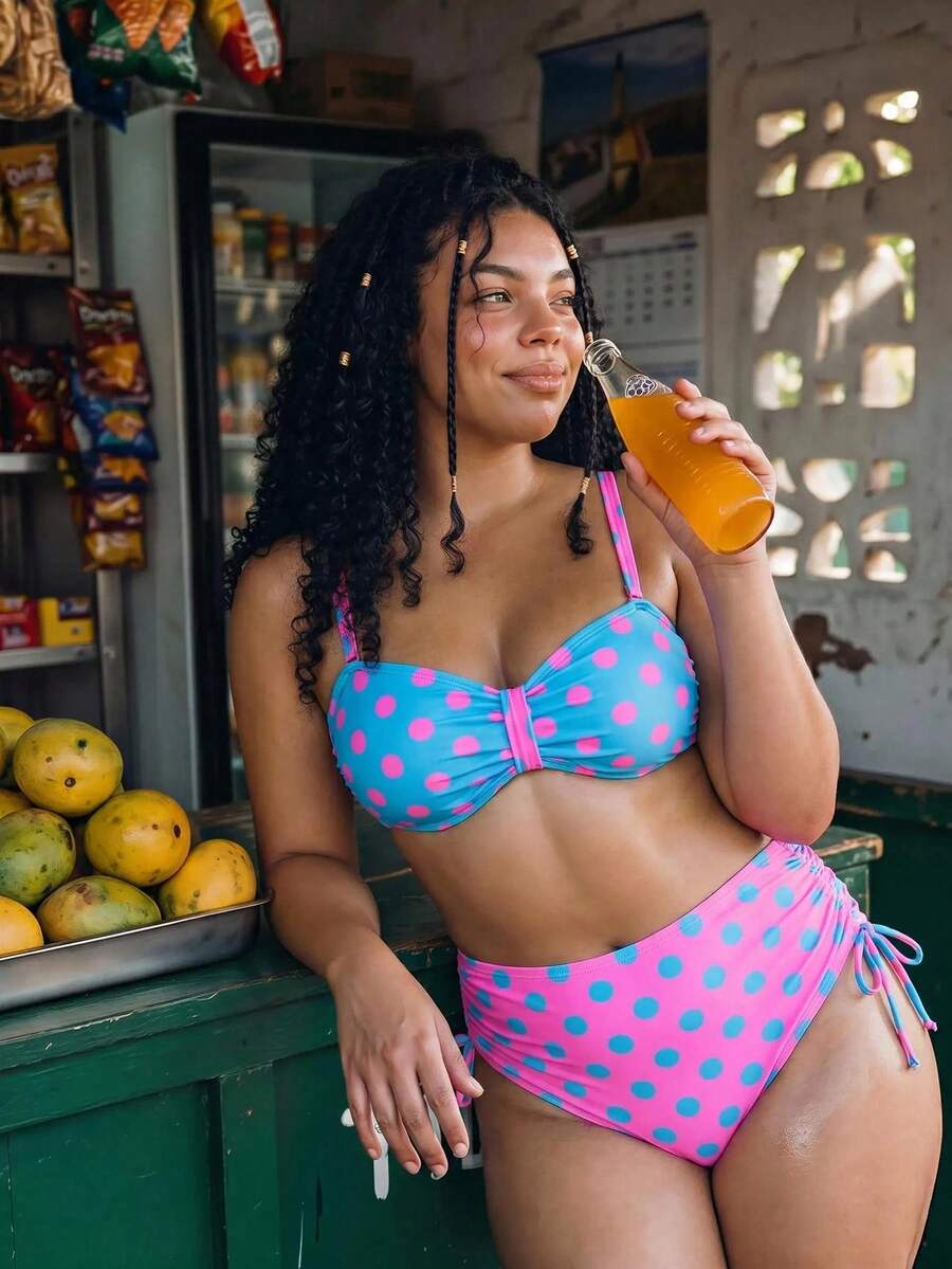 Ženski bikini set 2 dela plus size