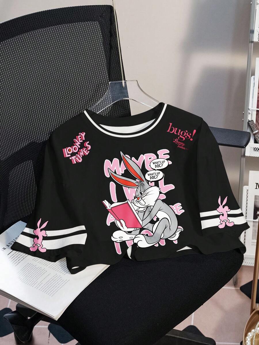 LOONEY TUNES Ženska ležerna majica sa printom crtanih filmova