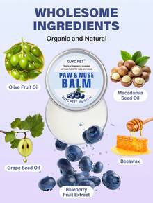 GJYC PET 6 Soothing Formula Dog Paw & Nose Balm - Repair Dry Cracked Paws & Nose | With Shea Butter & Coconut Oil | All Season Protection