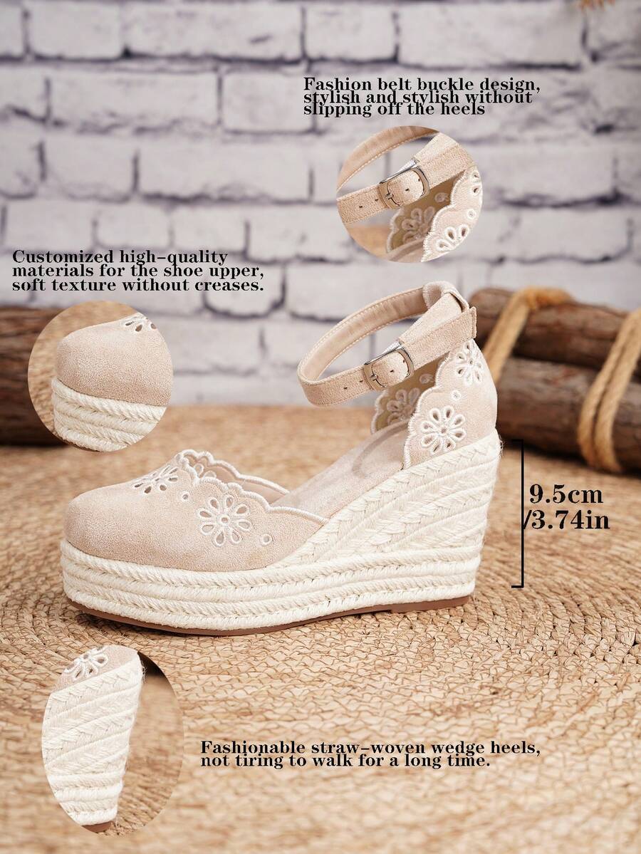 Ženske espadrile od veštačke kože sa potpeticom