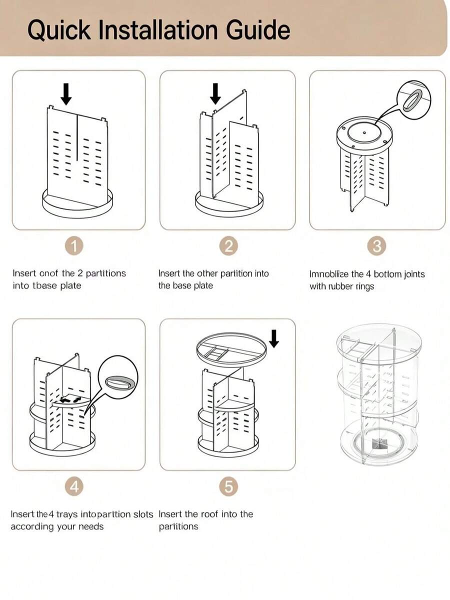 360° Rotirajući Desktop Organizator