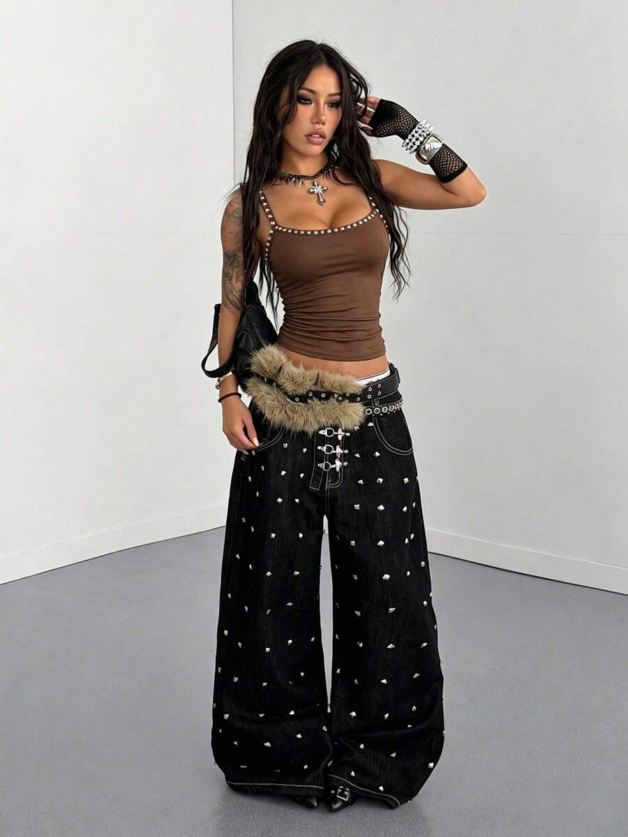 Streetwear Crni Top  Uski Kroj