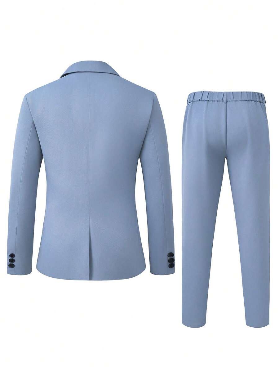 Muški poslovni set sa užim krojem, sako sa špicastim reverima i pantalone