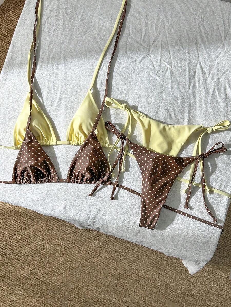 Ženski Bikini Set sa Halter Krojem i Dekoracijom od Kristala
