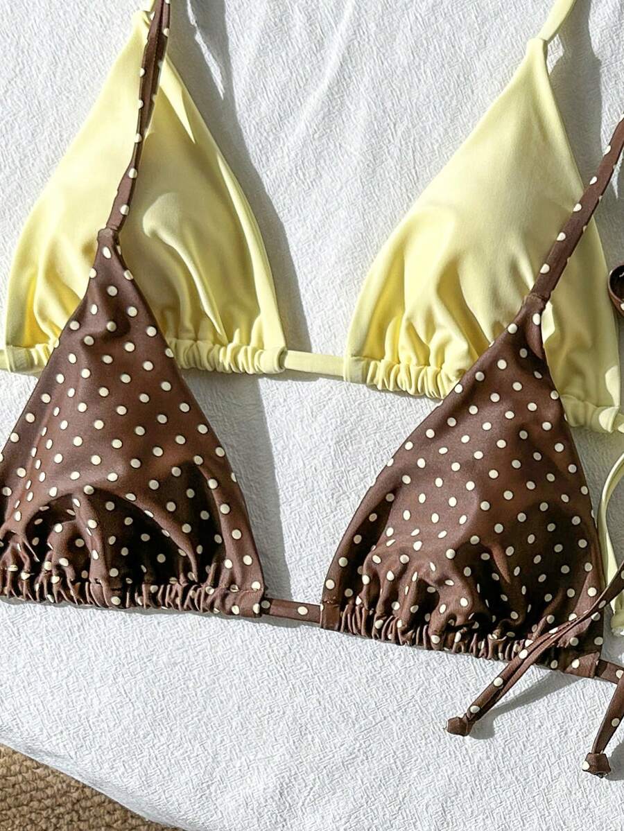 Ženski Bikini Set sa Halter Krojem i Dekoracijom od Kristala