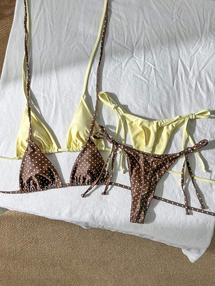 Ženski Bikini Set sa Halter Krojem i Dekoracijom od Kristala