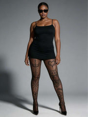 1 Pair Plus Size Women's Gothic Style čarapa