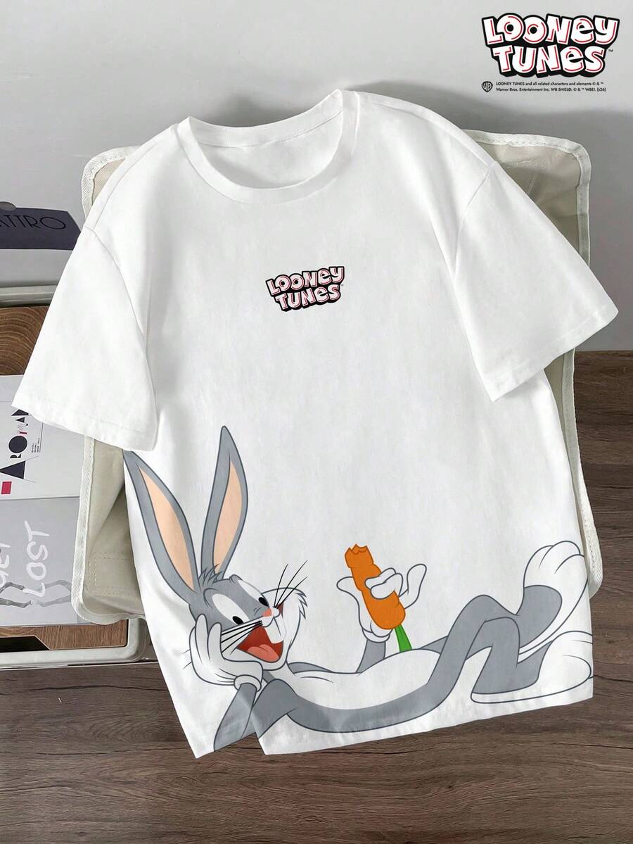 LOONEY TUNES Muška ležerna majica kratkih rukava za svaki dan sa crtanim printom