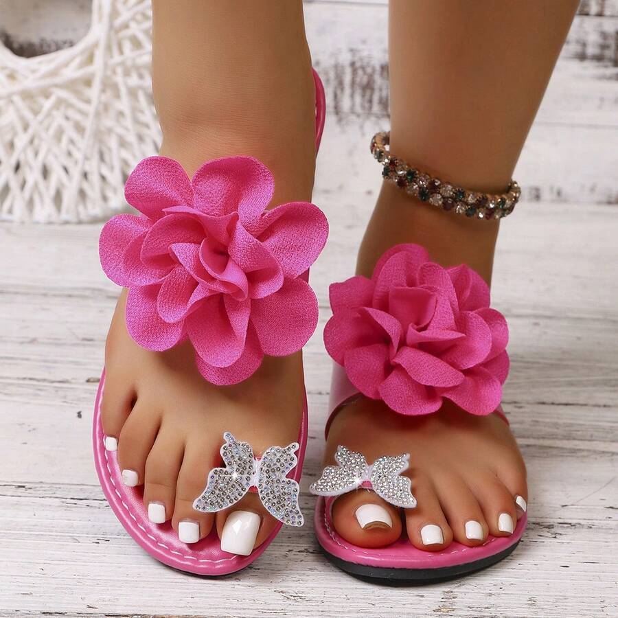 Ženske flip-flop papuče sa dekoracijom