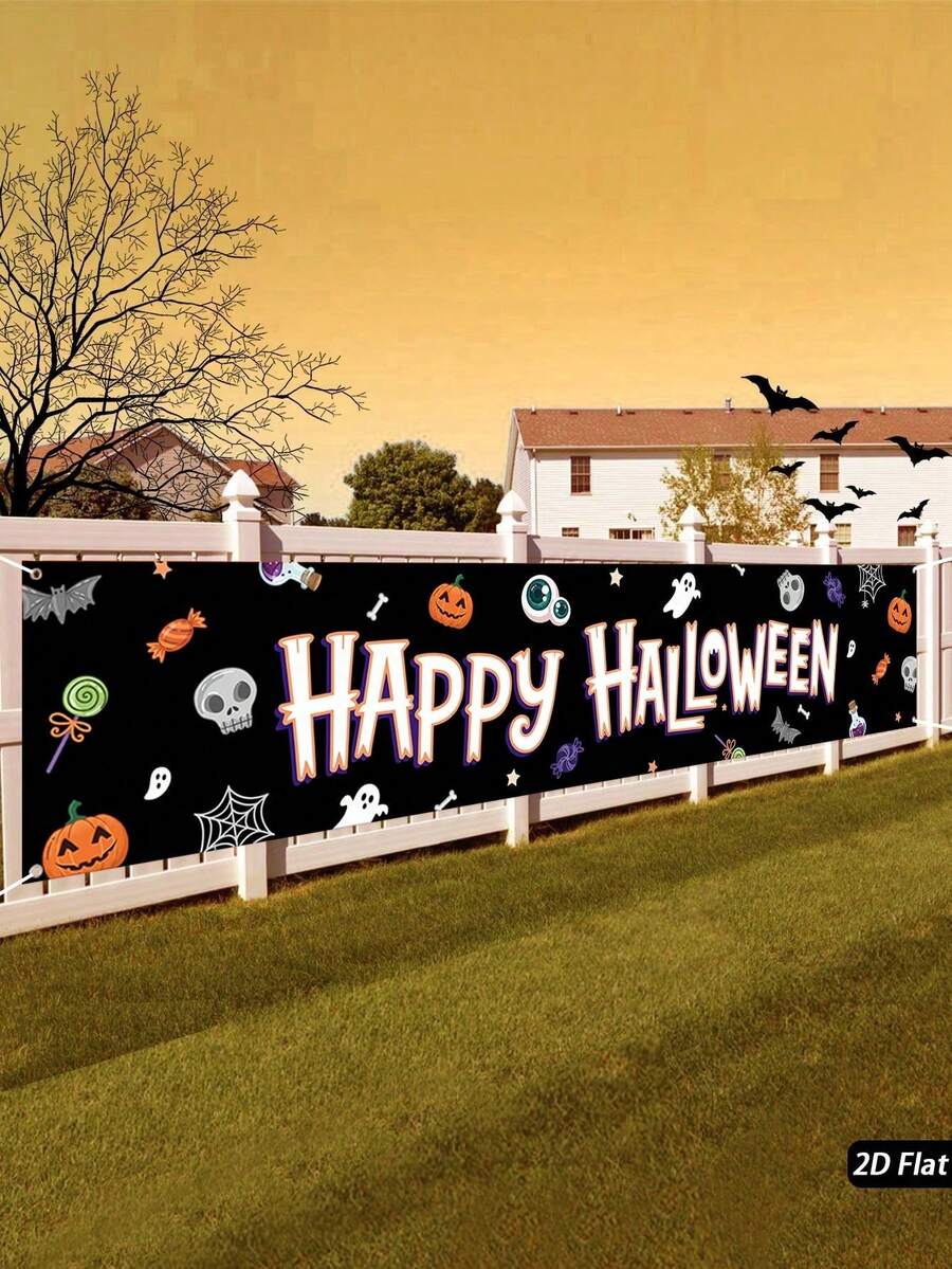 Halloween baner, dizajn znak upozorenja za zombije