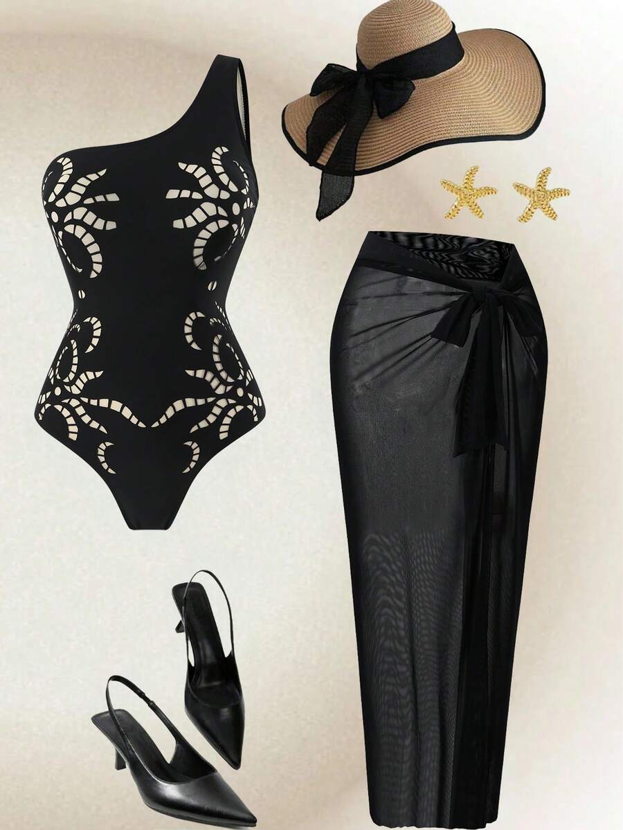 Dvoelni Kupaći Sa Suknjom, Elegantna Casual  Kombinacija
