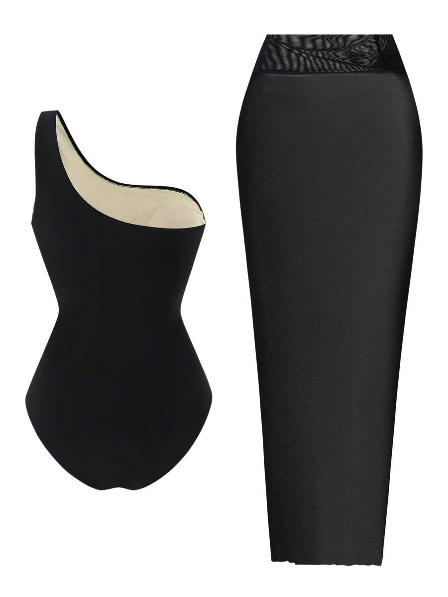 Dvoelni Kupaći Sa Suknjom, Elegantna Casual  Kombinacija