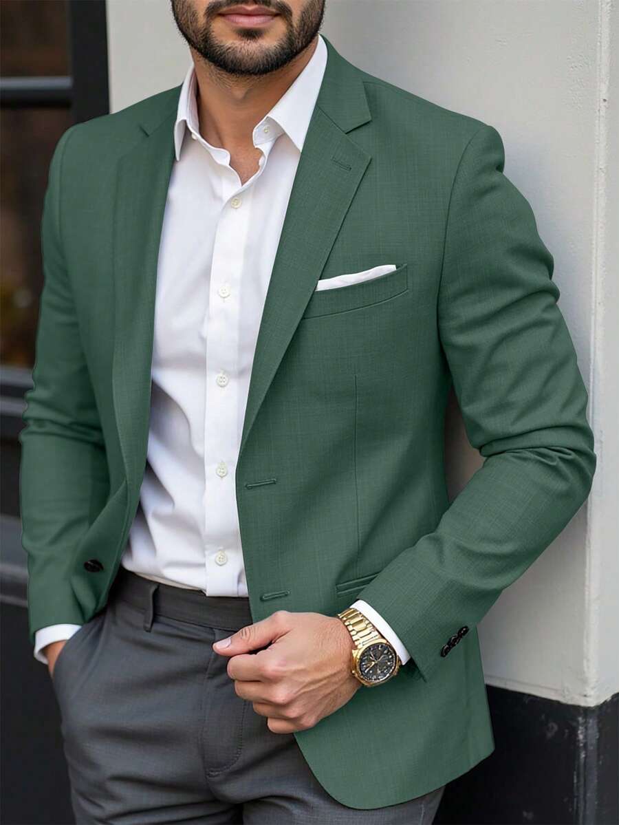 Muški letnji smart casual blejzer, regular fit, dugih rukava