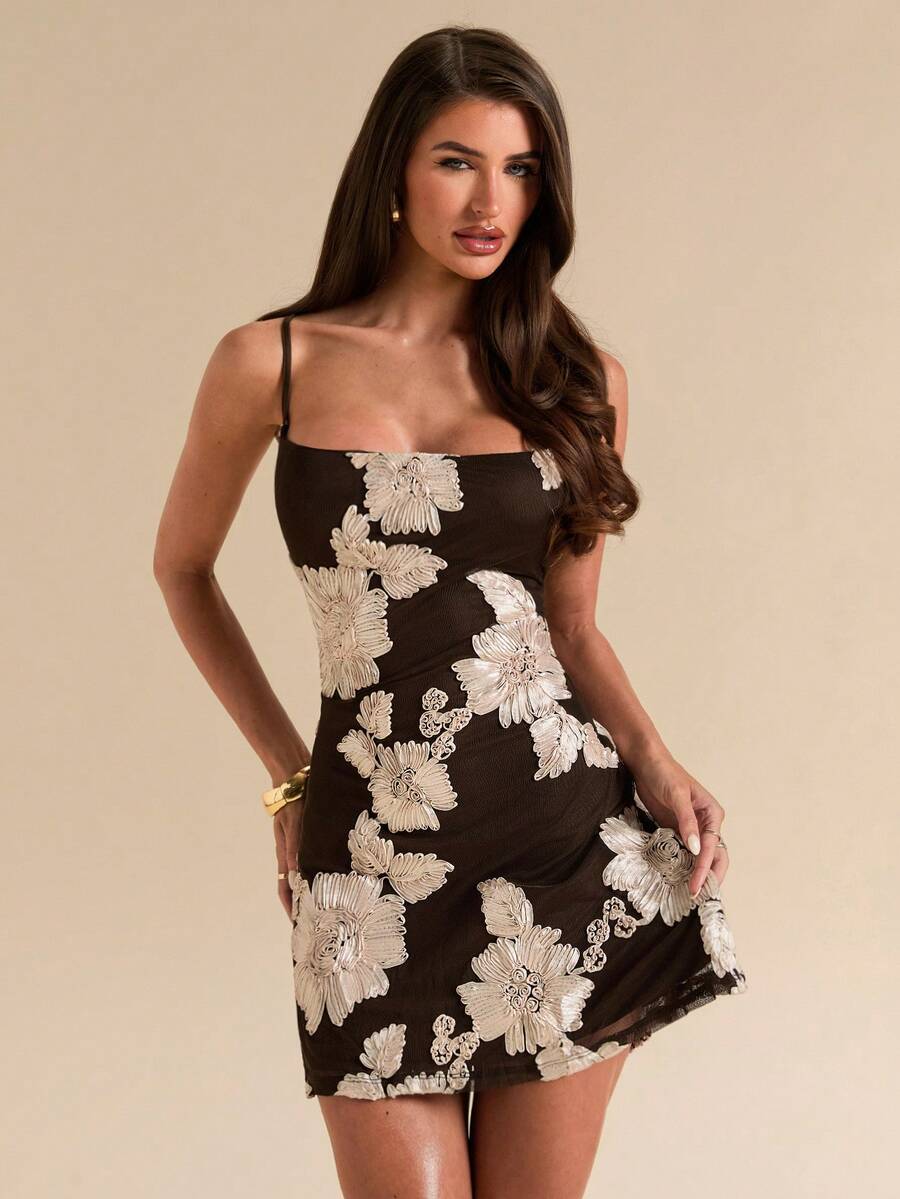 Bodycon Haljina bez Leđa sa Šljokicama