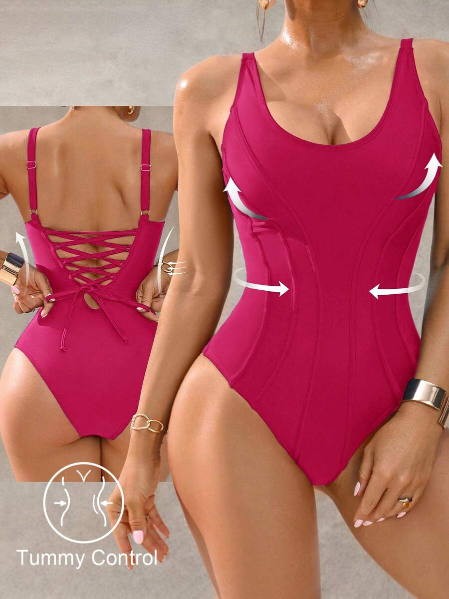 Shapewave Ženski kupaćii kostim sa kontrolom stomaka elegantan i ležeran