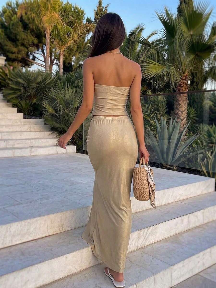 Saten Elegantan Ležeran Komplet