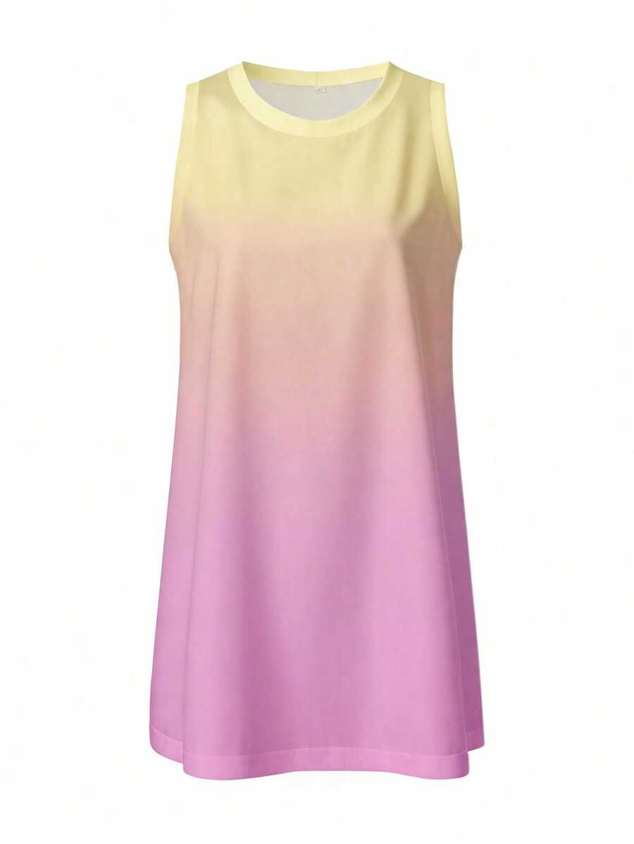 Casual Minimalistička Ombre Haljina