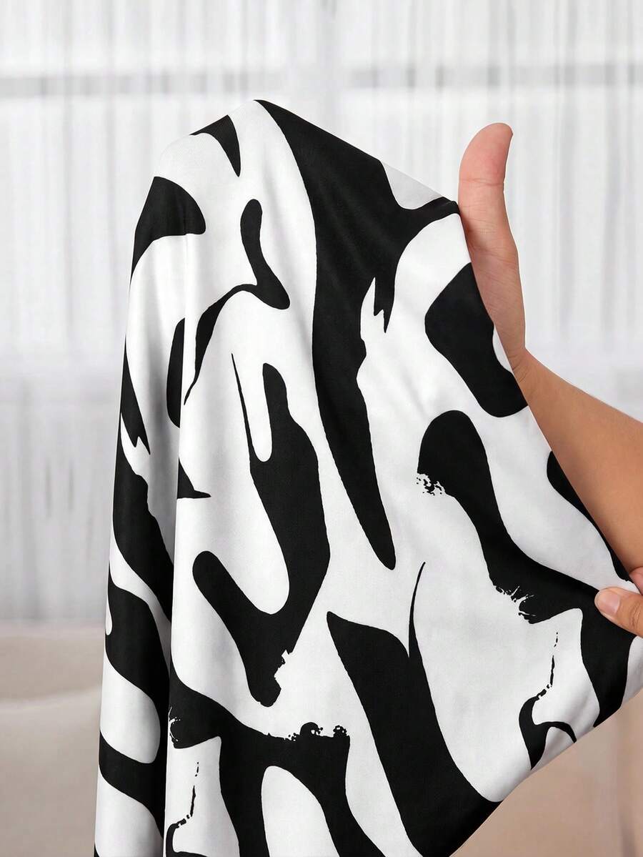 Ženska elegantna A-kroj suknja sa visokim strukom